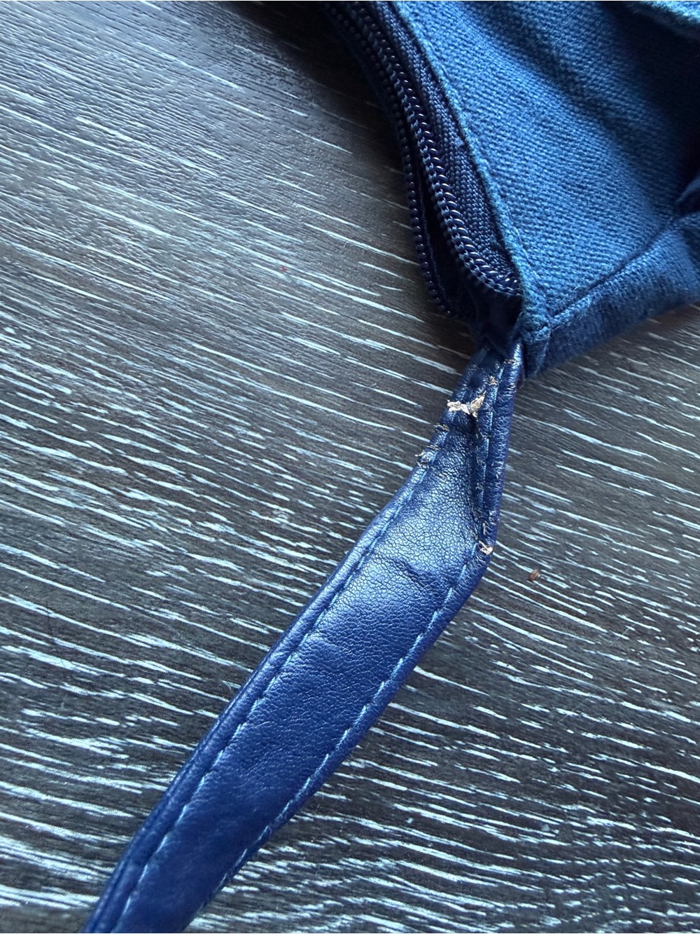 Y2K Roxy Navy Shoulder Bag with White Rope Detail - Picture 5 of 6